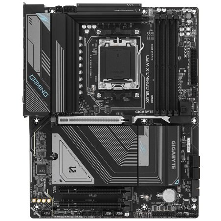 Материнская плата Gigabyte X870 GAMING X WIFI7, AM5, AMD X870, 4xDDR5, 4xSATA, 3xM.2, 1xPCI-E 5.0 x16, 2xPCI-E 3.0 x1, 1xHDMI, 1xUSB-C (DP), 1x 2.5Gb LAN, 4xUSB-A 2.0, 3xUSB-A 3.2 Gen 1, 1xUSB-A 3.2 Gen 2, 2xUSB-C 3.2 Gen 2 (USB4), 3x3.5 мм, 7.1, ATX