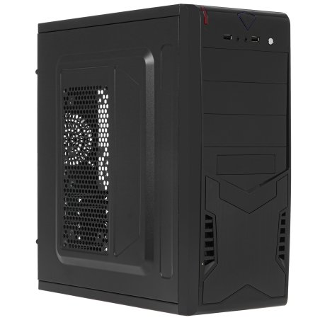 Компьютерный корпус Miditower ExeGate EX280386RUS CP-604 Black, ATX, (CP350W, 80мм), 2*USB, Audio