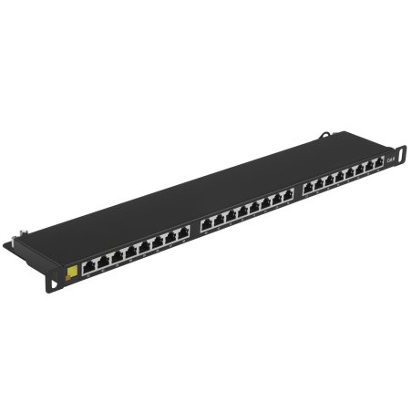 Патч-панель Lanmaster LAN-PPC24S6 19" 0.5U 24xRJ45 кат.5E STP