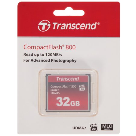 Флеш карта CF 32Gb Transcend, 800X
