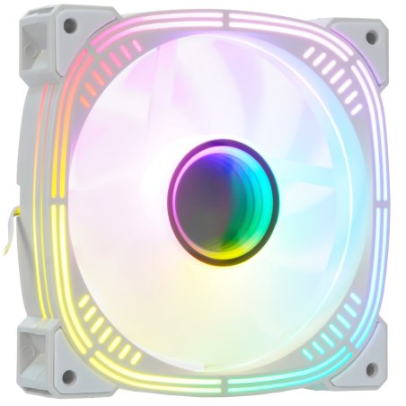 Вентилятор для корпуса Formula Nulight 12WH RGb 120х120x25 белый 3-pin 4-pin (Molex) 19.06дБ (NULIGHT 12WH FR) Ret