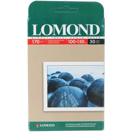Фотобумага Lomond односторонняя, глянцевая, A6 / 170гр./ 50 листов