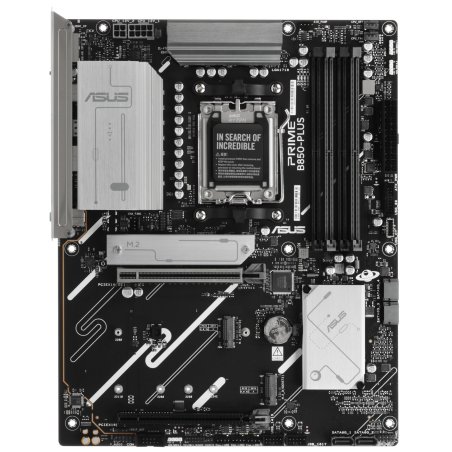 Материнская плата ASUS PRIME B850-PLUS WIFI, AM5, AMD B850, 4xDDR5, 4xSATA, 3xM.2, 1xPCIe 5.0 x16, 1xPCIe 4.0 x16, 2xPCIe 3.0 x1, 1xDP, 1xHDMI, 1x2.5Gb LAN, Wi-Fi 6E, Bluetooth 5.3, 4xUSB-A 10Gbps, 1xUSB-C 10Gbps, 2xUSB-A 5Gbps, 2xUSB-A 2.0, 3x3.5 мм, 7.1