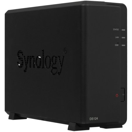СХД SYNOLOGY настольное исполнение 1BAY NO HDD DS124