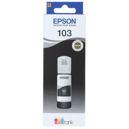 Чернила Epson 103BK C13T00S14A черный (65 мл) для Epson L3100/3110/3150