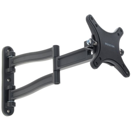 Кронштейн для телевизора Kromax TECHNO-1 темно-серый 10"-26" макс.15кг настенный поворот и наклон