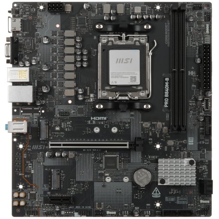 Материнская плата MSI PRO H610M-G DDR4, LGA 1700, Intel H610, 2xDDR4, 4xSATA, 1xM.2, 1xPCIe 4.0 x16, 1xPCIe 3.0 x1, 1xHDMI, 1xDP, 1xVGA, 1xRJ45 1Gb, 2xUSB-A 3.2 Gen 1, 4xUSB-A 2.0, 3x3.5мм, 7.1, mATX