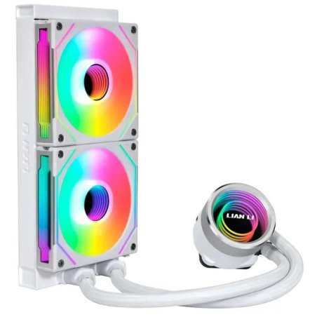 Система водяного охлаждения Lian-Li GA II Trinity 240 SL-INF ARGb Soc-AM5/AM4/1200/1700/1851 белый30dB Al+Cu Ret (G89.GA2T24INW.R0)