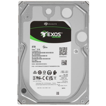 Жесткий диск Seagate Original SATA-III 8Tb ST8000NM017B Exos 7E10 (7200rpm) 256Mb 3.5"