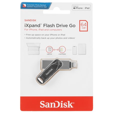 Флешка USB 64Gb SanDisk iXpand Go USB 3.0/Lightning