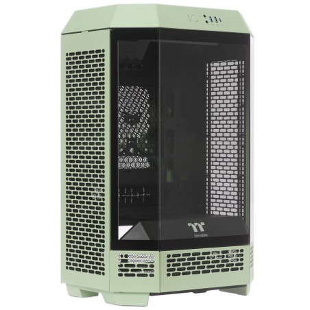 Компьютерный корпус Thermaltake The Tower 300 Racing Green зеленый без БП miniITX 8x120мм 6x140мм 2xUSB 3.0 audio bott PSU