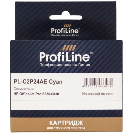 Картридж струйный ProfiLine PL-C2P24AE (№935XL) для принтеров HP OfficeJet Pro 6230/6830 с чернилами на водной основе Cyan