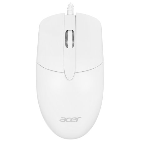 Мышь проводная Acer OMW300 белый, 1200 dpi, USB, кнопки - 3