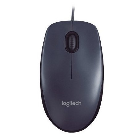 Мышь проводная Logitech M90 черный/серый, 1000 dpi, USB, кнопки - 3