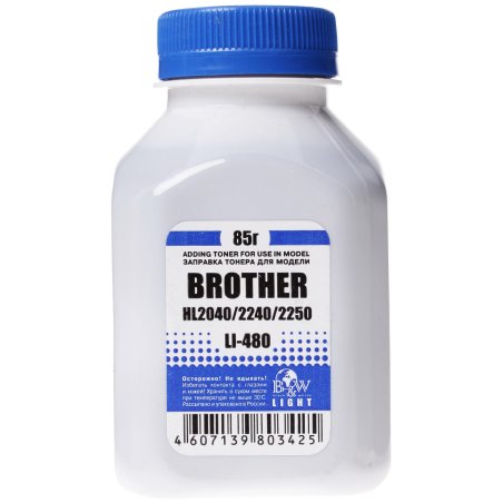 Тонер Brother TN 2075/85/2135/75 HL 2030/35/40/75/2140/50/70 (фл,85г) B&W Light фас. Россия