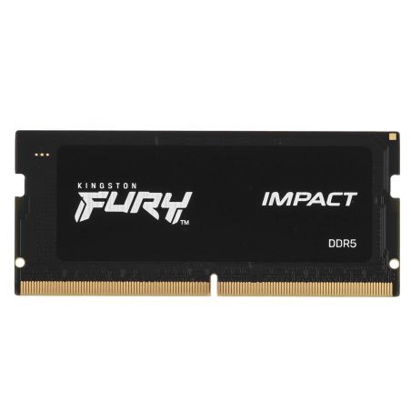 Оперативная память Kingston Fury Impact, DDR5, 8Gb (1x8Gb), 4800MHz, CL38 SO-DIMM