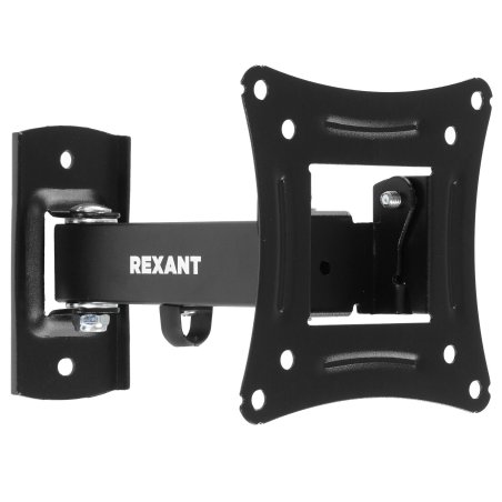 Кронштейн для телевизора Rexant серия HOME 10"-27" дюймов, наклонно-поворотный одно колено