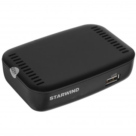 Приставка для цифрового ТВ Starwind CT-160 черный, DVB-T2, DVB-T, DVB-C, HDMI, USB 2.0 х2