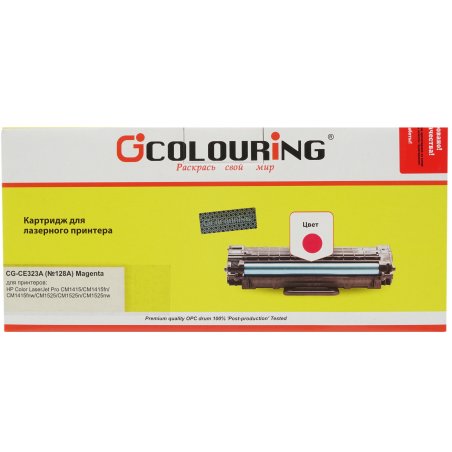 Картридж лазерный Colouring CG-CE323A пурпурный (1300 стр.) для принтеров HP LJ CP1525N/CP1525NW/CM1415/1415fnw