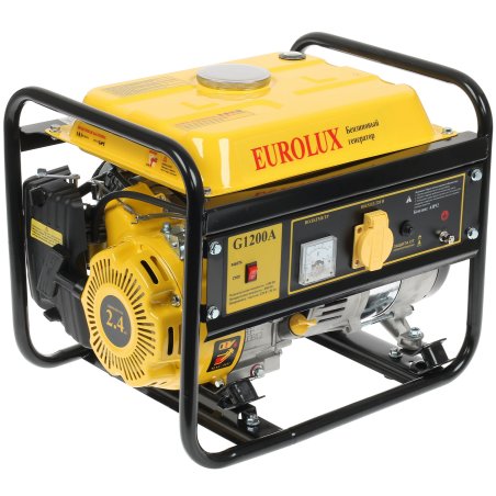 Электрогенератор бензиновый Eurolux G1200A, 1.1 кВт, 75 дБ, 22.5 кг
