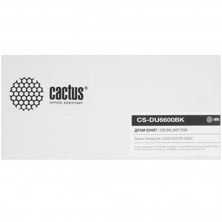 Блок фотобарабана Cactus CS-DU6600BK 604K77555 черный ч/б:60000стр. для VersaLink C400/405, Ph 6600 Xerox