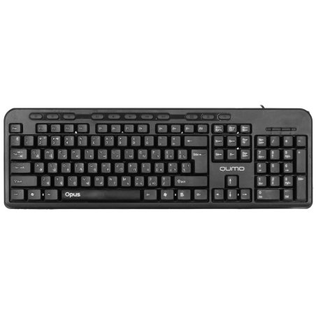 Клавиатура проводная офисная Qumo Opus K64, проводная,104 + 11