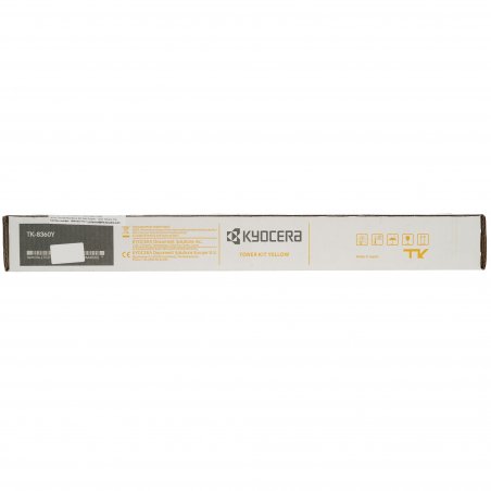 Картридж лазерный Kyocera TK-8360Y (для Азии TASKalfa 2554ci, 1102YP3AXV) желтый (yellow), ресурс 12 000 стр.