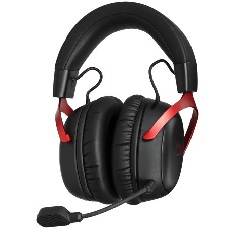Гарнитура HyperX Cloud III S Wireless чёрный/красный, беспроводная, радиоканал, до 120 ч, съёмный микрофон, совместимость с PS5