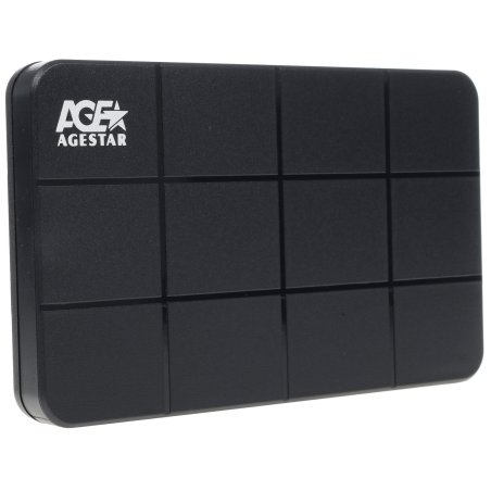 Внешний корпус для HDD AgeStar SUB2A8 SATA пластик/сталь черный 2.5"