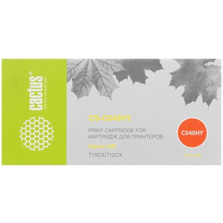 Картридж лазерный Cactus CS-C040HY желтый (10000 стр.) для Canon LBP 710CX I-SENSYS/712CX I-SENSYS