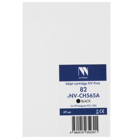 Картридж струйный NVPrint 82 (NV-CH565A) Black для HP DesignJet 510/800 (69 мл)