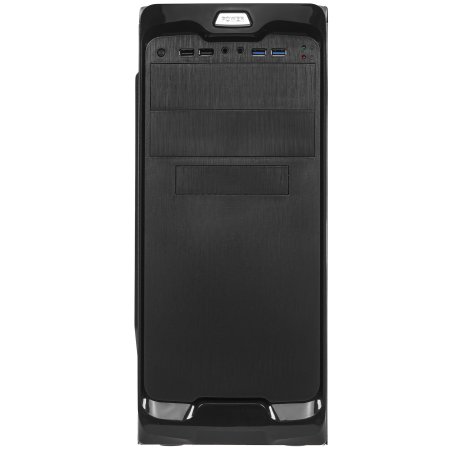 Компьютерный корпус Miditower ExeGate UN-604 Black, ATX, (UN400, 120мм) 2*USB+2*USB 3.0, Audio
