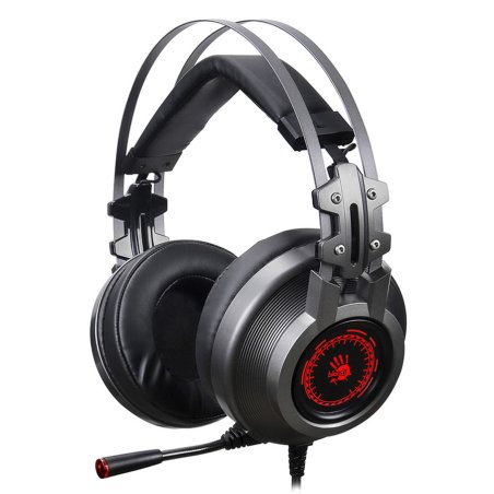 Наушники с микрофоном A4Tech Bloody J527 серый 2м мониторные USB оголовье (J527)