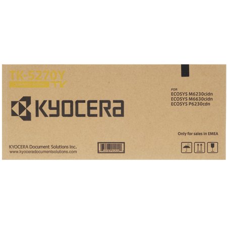 Картридж лазерный Kyocera TK-5270Y (1T02TVANL0) желтый для M6230cidn/M6630cidn/P6230cdn 6000 стр.