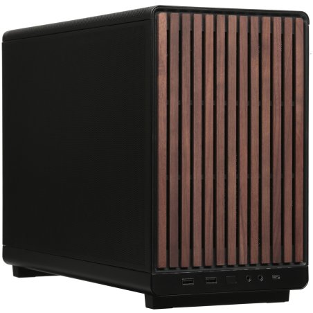 Компьютерный корпус Lian-Li A3 Wood черный без БП mATX 10x120мм 2x140мм 2xUSB3.0 1xUSB3.1 audio bott PSU