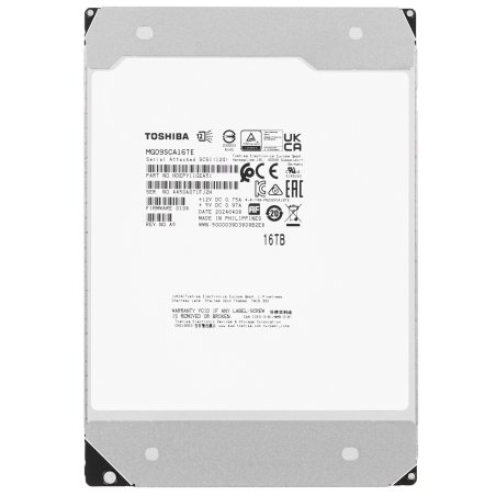 Жесткий диск Toshiba MG09 16Tb MG09SCA16TE, 3,5", SAS Server 7200 12Gbit/s 512Mb