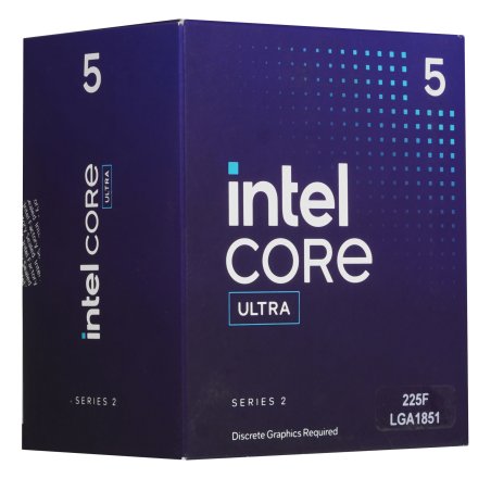 Процессор Intel Core Ultra 5 225F OEM AT8076806416 S1851, 3.3-4.9GHz, 6P+8E cores/14 threads, 22Mb+20Mb, 65-121W, AI Boost, GNA
