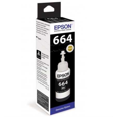 Чернила Epson L100/110/200/210/300/355/550/555 (O) C13T66414A, black, 70ml