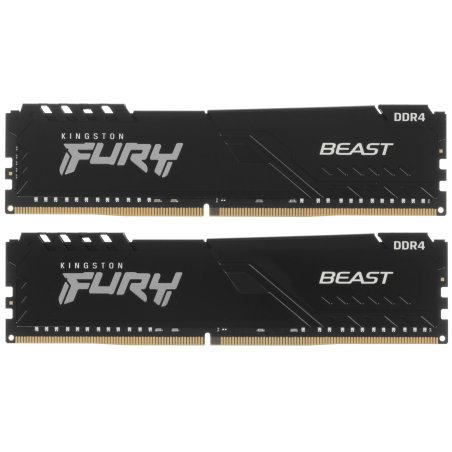 Оперативная память Kingston 32Gb 3200MT/s DDR4 CL16 DIMM (Kit of 2) 1Gx8 FURY Beast Black