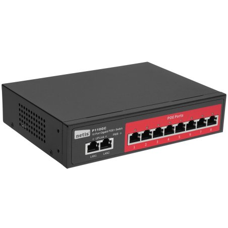 Коммутатор 10PORT Netis P110GC 10/100/1000M 8POE+2XGE