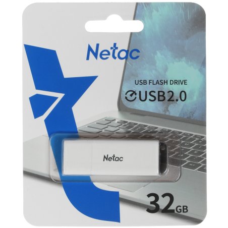 Флешка USB Netac U185 NT03U185N-032G-20WH, 32Gb, USB 2.0