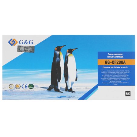 Картридж лазерный G&G GG-CF280A черный (2700стр.) для HP LJ P2035/P2055d/Pro 400 M401/MFP M425