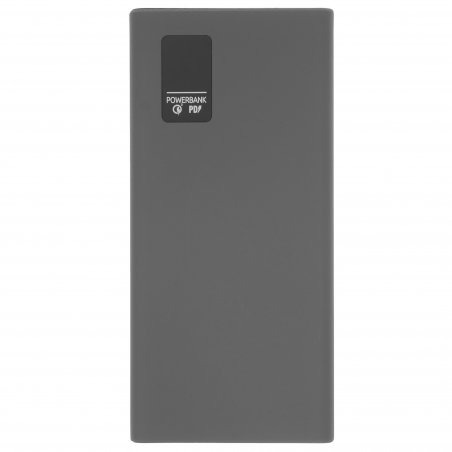 Портативный аккумулятор OLMIO QR-10, 10000mAh, 22.5W, QuickCharge3.0/PowerDelivery, LCD, серый