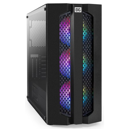 Компьютерный корпус Miditower ExeGate EVO-9205-NPX700 (ATX, БП 700NPX с вент. 12 см, с окном, 1*USB+1*USB 3.0, аудио, 3 вент. 12см с RGb подсветкой)
