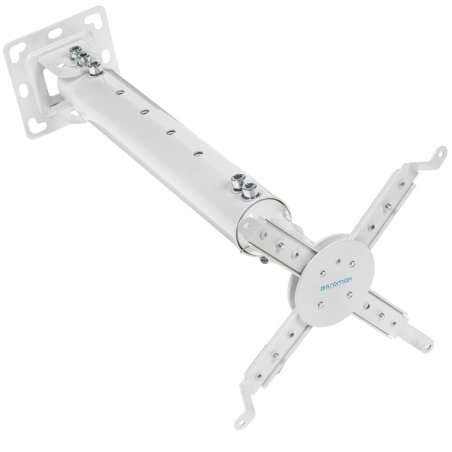Крепление потолочное Kromax PROJECTOR-100 белый для проектора, 3 ст свободы, наклон 30°, вращение на 360°, от потолка 470-670 мм, нагрузка до 20 кг
