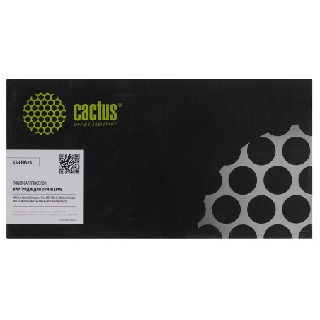 Картридж лазерный Cactus CS-CF452A желтый (10500 стр.) для HP Color LJ Enterprise M652dn /M653dn /M681dh