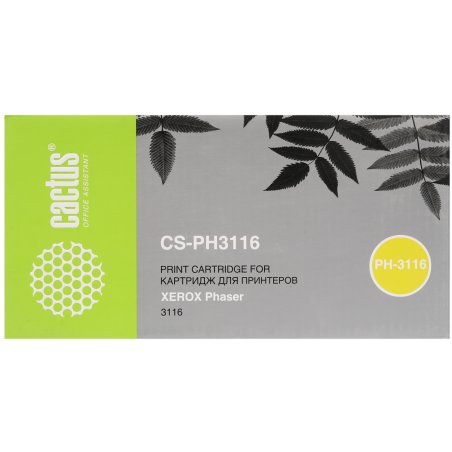 Картридж лазерный Cactus CS-PH3116 (109R00748) черный (3000 стр.) для Xerox Phaser 3116