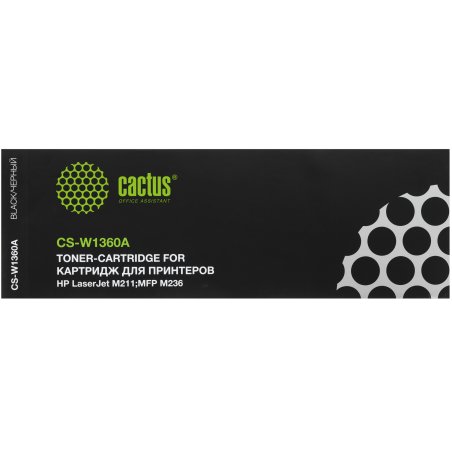 Картридж лазерный Cactus CS-W1360A (HP 136A) черный (1150 стр.) для HP LaserJet M211d/209/233/234