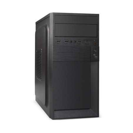 Компьютерный корпус Minitower ExeGate EX291141RUS BAA-105-01AAA400 (mATX, БП AAA400 с вент. 8см, 2*USB, аудио, черный)