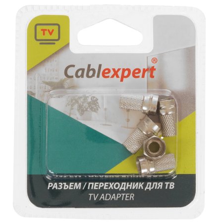Коннектор Cablexpert F SPL6-01, 18мм, для кабеля RG6, 5шт